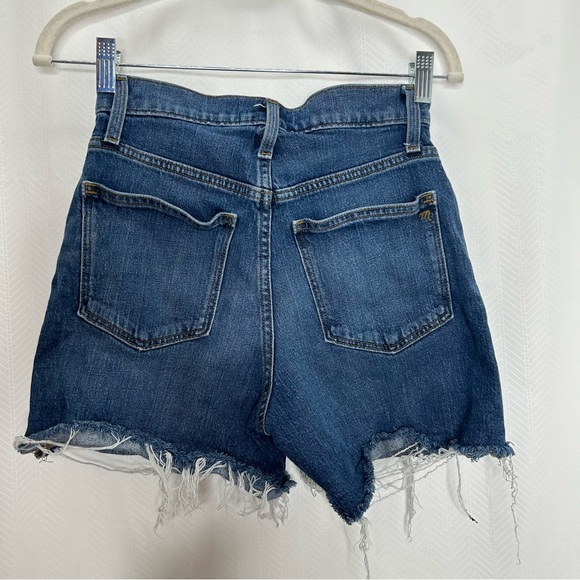 Madewell high rise denim cutoff jean shorts distressed - Picture 6 of 7